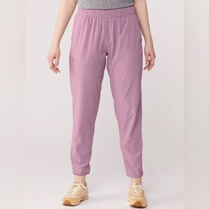 Janji Women's Size Small Cloudburst Purple Transit Tech Jogger Pants Zip Pockets